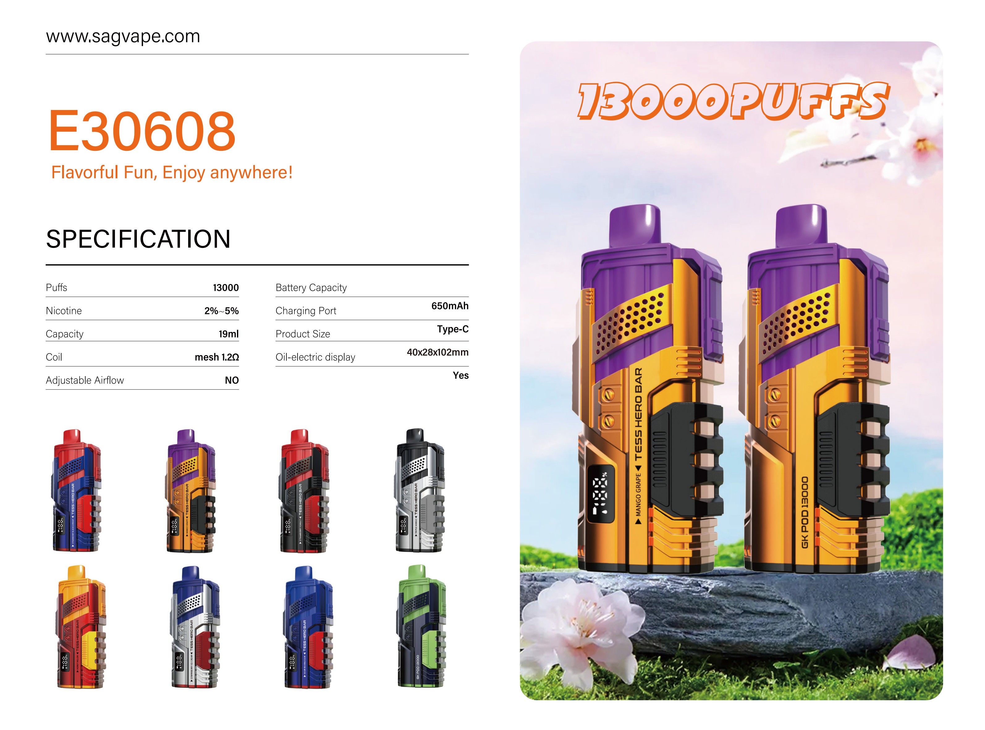SAG E30608 Hero Bar product photo