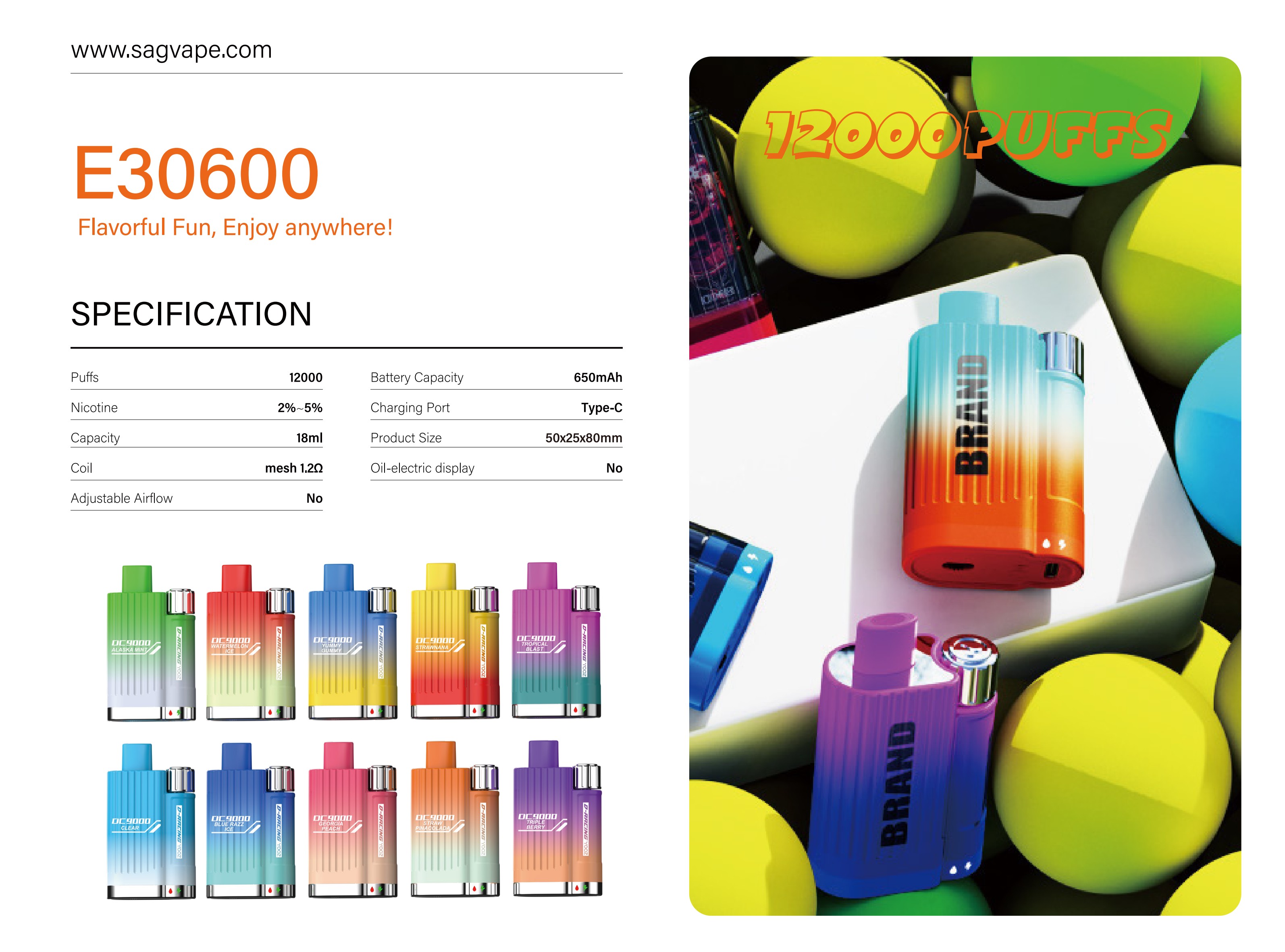 SAG E30600 OC9000 product photo